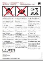 Предварительный просмотр 8 страницы Laufen TWINPLUS SLIM HF905414100000 Manual