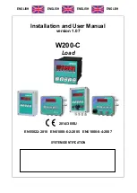 Предварительный просмотр 1 страницы LAUMAS W200-C Installation And User Manual