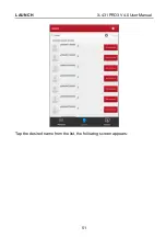 Preview for 58 page of LAUNCH TECH X-431 PRO3 User Manual