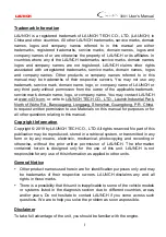 Preview for 2 page of Launch CReader 3001 User Manual