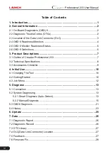 Preview for 4 page of Launch Creader Professional 233 User Manual