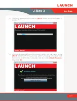 Preview for 8 page of Launch J-Box 3 User Manual