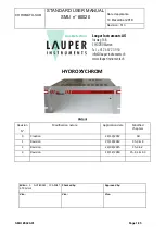 Lauper Instruments HYDROXYCHROM Standard User Manual preview