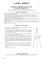 Laura Ashley BURDALE Assembly Instructions предпросмотр