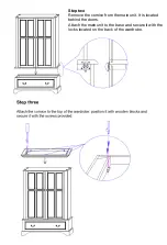 Предварительный просмотр 3 страницы Laura Ashley CLIFTON 2 DOOR WARDROBE Assembly Instructions