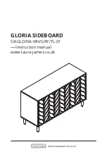 Предварительный просмотр 1 страницы LAURA JAMES GLORIA SB-GLORIA-WH/GRY/TL-01 Instruction Manual