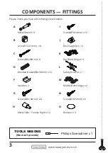 Предварительный просмотр 6 страницы LAURA JAMES GLORIA SB-GLORIA-WH/GRY/TL-01 Instruction Manual