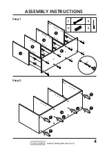 Предварительный просмотр 7 страницы LAURA JAMES GLORIA SB-GLORIA-WH/GRY/TL-01 Instruction Manual