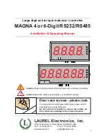 LAUREL Electronics MAGNA RS232 Installation & Operating Manual preview