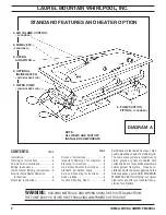 Preview for 2 page of Laurel Mountain Whirlpools Colony Series Owner'S Manual