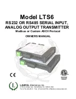 LAUREL LTS6 Series Owner'S Manual предпросмотр