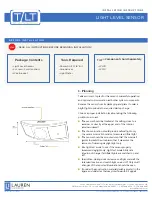 Lauren Illumination TILT Light Level Sensor Installation Instructions предпросмотр