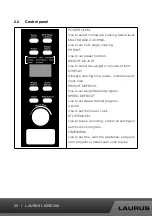 Предварительный просмотр 39 страницы Laurus LMWE208 Operating Instructions Manual