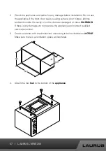 Предварительный просмотр 47 страницы Laurus LMWE208 Operating Instructions Manual