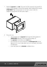 Preview for 108 page of Laurus LMWE208 Operating Instructions Manual