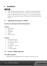 Preview for 192 page of Laurus LMWE208 Operating Instructions Manual