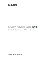 Preview for 1 page of LAUT POWER CHARGE 4400 Instruction Manual