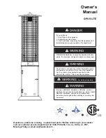 Preview for 2 page of Lava Heat OPUS LITE Owner'S Manual