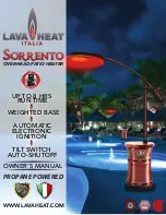 Preview for 1 page of Lava Heat SORRENTO Owner'S Manual