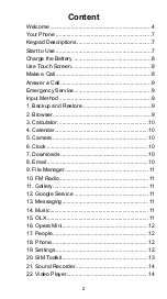 Предварительный просмотр 3 страницы Lava 3G 412 User Manual