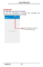 Предварительный просмотр 22 страницы Lava A71 User Manual