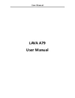 Preview for 1 page of Lava A9 User Manual