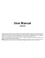 Lava ARC240 User Manual предпросмотр