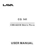 Предварительный просмотр 1 страницы Lava CG 141 User Manual