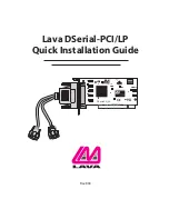 Предварительный просмотр 1 страницы Lava DSerial-PCI/LP Card Quick Installation Manual