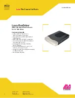Lava FireDrive Specification Sheet preview