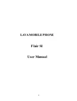 Lava Flair S1 User Manual preview