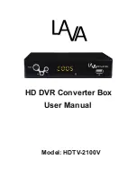 Preview for 1 page of Lava HDTV-2100V User Manual