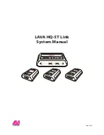 Предварительный просмотр 1 страницы Lava HQ-ST Link System Manual