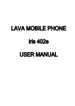 Lava Iris 402E User Manual preview