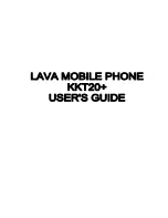 Предварительный просмотр 1 страницы Lava KKT 20+ User Manual