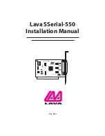 Lava Lava SSerial-550 Installation Manual preview