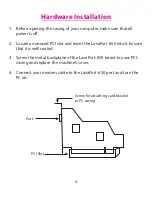 Предварительный просмотр 4 страницы Lava LavaPort 650 Installation Manual