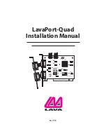 Предварительный просмотр 1 страницы Lava LavaPort-Quad Installation Manual