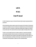 Preview for 2 page of Lava M141 User Manual