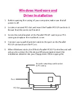 Предварительный просмотр 2 страницы Lava Parallel-PCI/LP Card Installation Manual