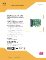 Lava Parallel-PCIe/LP Datasheet preview