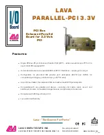 Lava PCI Bus Enhanced Parallel Board Datasheet preview