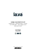 Предварительный просмотр 25 страницы Lava PREMIUM X V.100 Manual And Safety Instructions