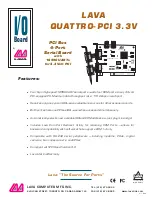 Предварительный просмотр 1 страницы Lava QUATTRO-PCI 3.3V Datasheet