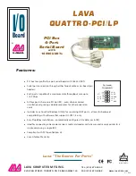 Preview for 1 page of Lava Quattro-PCI/LP Datasheet