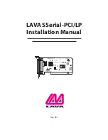 Предварительный просмотр 1 страницы Lava SSerial-PCI/LP Installation Manual