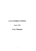 Lava V2s User Manual preview