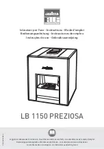 LAVAZZA BLUE LB 1150 PREZIOSA Instructions Manual preview