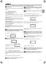 Preview for 21 page of LAVAZZA Blue LB 2000 Instructions For Installation And Use Manual