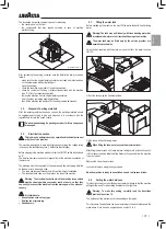 Preview for 25 page of LAVAZZA Blue LB 2000 Instructions For Installation And Use Manual